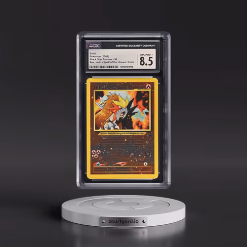 1999 Black Star Promos #34 Entei - Reverse Holo Spell of the Unown: Entei () (CGC 8.5 NM-MT+)