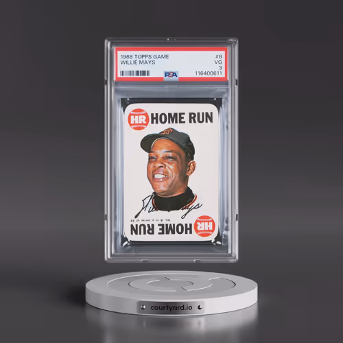 1968 Topps Game #8 Willie Mays (PSA 3 VG)