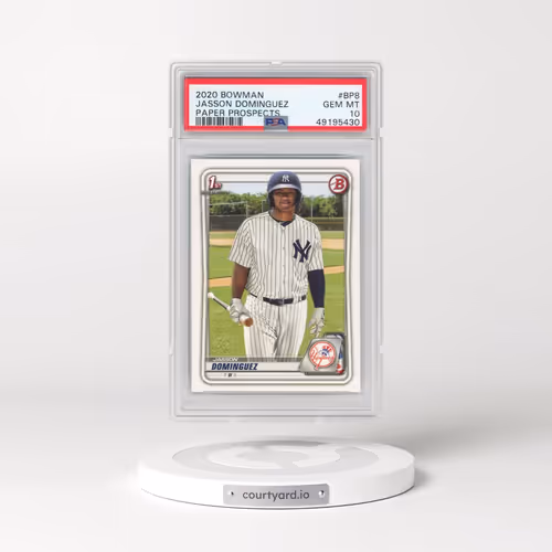2020 Bowman Paper Prospects #BP8 Jasson Dominguez (PSA 10 GEM MINT)