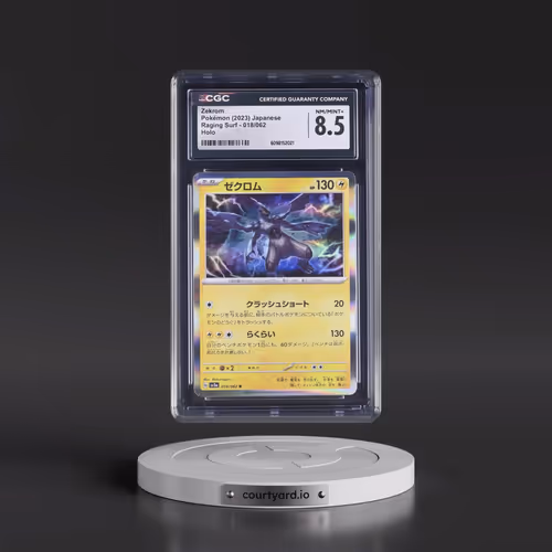 2023 Raging Surf #018/062 Zekrom - Holo (CGC 8.5 NM-MT+)