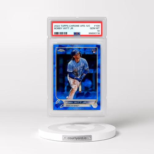 2022 Topps Chrome Update Sapphire Edition #100 Bobby Witt Jr. (PSA 10 GEM MINT)