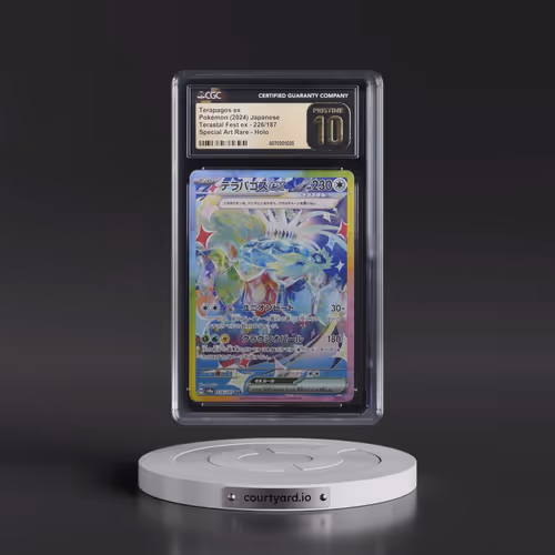 2024 Pokémon Sv8a-Terastal Fest EX #226 Terapagos EX - Holo Special Art Rare (CGC 10 PRISTINE)