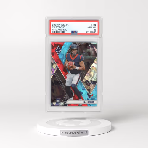 2023 Panini Phoenix #102 CJ Stroud - Fire and Ice (PSA 10 GEM MINT)