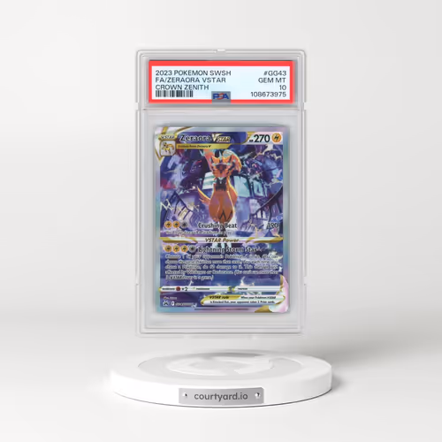 2023 Pokémon Sword and Shield Crown Zenith #GG43 Zeraora Vstar - Full Art (PSA 10 GEM MINT)