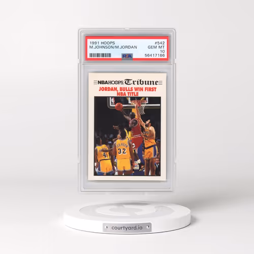 1991 Hoops #542 Magic Johnson/Michael Jordan (PSA 10 GEM MINT)