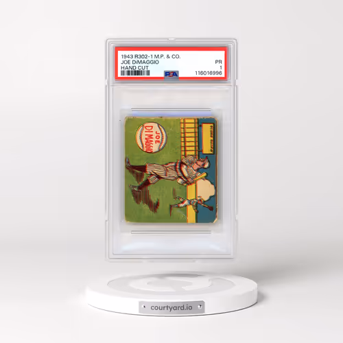 1943 R302-1 M.P. & Co. Joe DiMaggio - Hand Cut (PSA 1 PR)