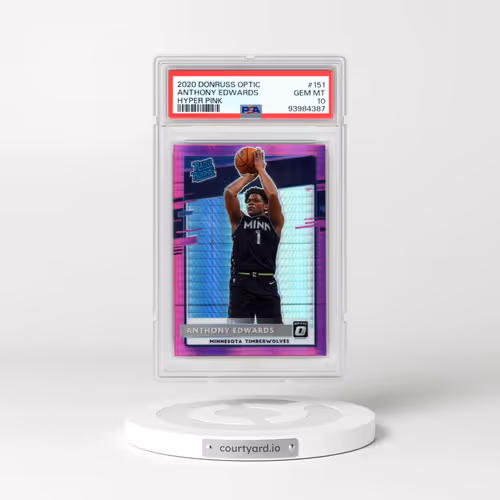 2020 Panini Donruss Optic #151 Anthony Edwards - Hyper Pink (PSA 10 GEM MINT)