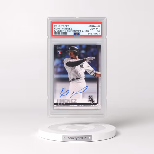 2019 Topps Mystery Rookie Redemption Autograph #MRA-B Eloy Jimenez (PSA 10 GEM MINT)