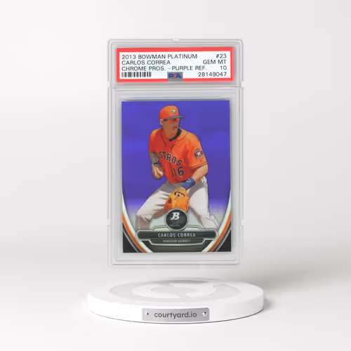 2013 Bowman Platinum Chrome Prospects #23 Carlos Correa - Purple Refractor (PSA 10 GEM MINT)