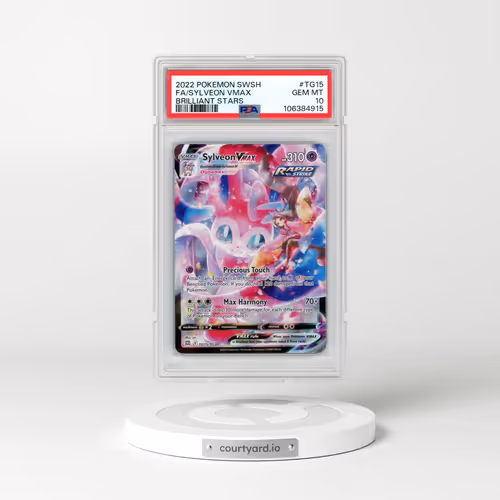 2022 Pokémon Sword & Shield Brilliant Stars #TG15 Sylveon Vmax - Full Art (PSA 10 GEM MINT)