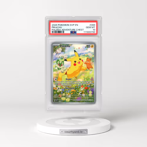 2024 Pokémon Svp EN-SV Black Star Promo #088 Pikachu - Paldea Adventure Chest (PSA 10 GEM MINT)