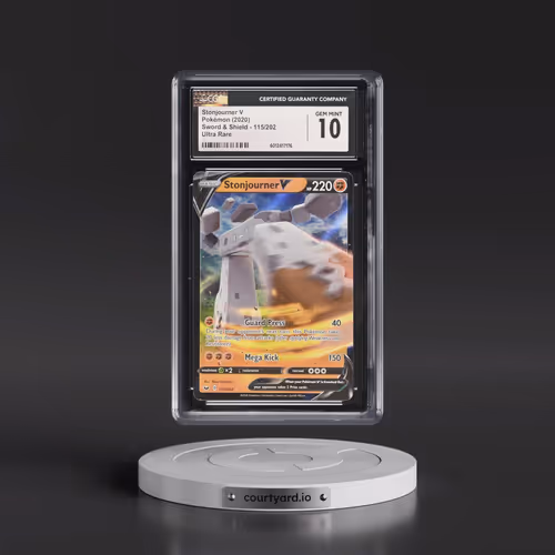 2020 Sword & Shield #115/202 Stonjourner V - Holo (CGC 10 GEM MINT)