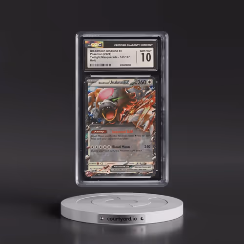 2024 Pokémon Twm EN-Twilight Masquerade #141 Bloodmoon Ursaluna EX - Holo (CGC 10 GEM MINT)