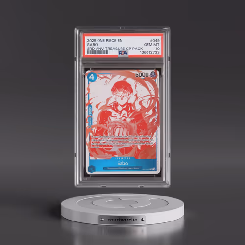 2025 One Piece 3rd Anniversary! One Piece Card Treasure Campaign Pack #049 Sabo (PSA 10 GEM MINT)