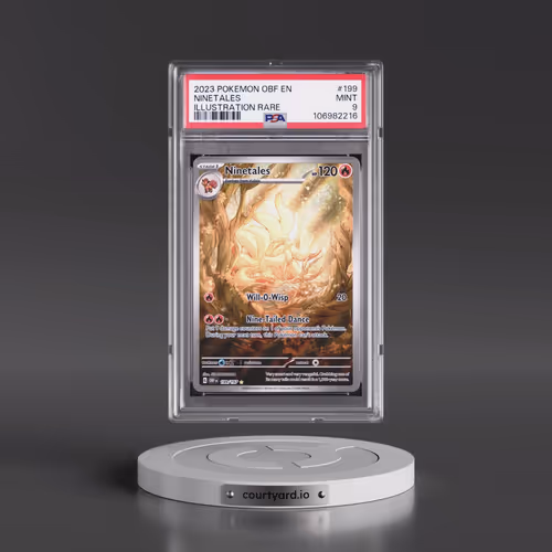 2023 Pokémon Obf EN-Obsidian Flames #199 Ninetales - Illustration Rare (PSA 9 MINT)