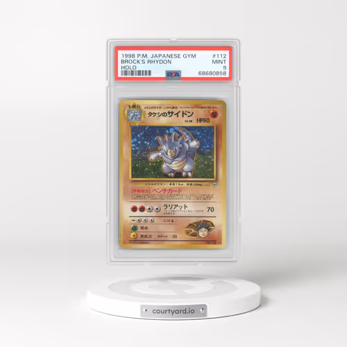 1998 Pokémon Gym #112 Brock's Rhydon - Holo (PSA 9 MINT)