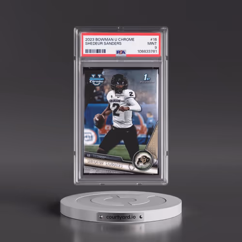 2023 Bowman University Chrome #16 Shedeur Sanders (PSA 9 MINT)