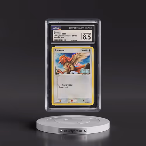 2006 EX Crystal Guardians #61/100 Spearow - Reverse Holo (CGC 8.5 NM-MT+)