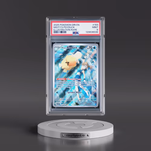 2025 Pokémon Dri EN-Destined Rivals #193 Misty's Psyduck - Illustration Rare (PSA 9 MINT)