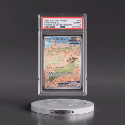2023 Pokémon Par EN-Paradox Rift #248 Iron Hands EX - Holo Special Illustration Rare (PSA 10 GEM MIN