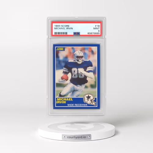 1989 Score #18 Michael Irvin (PSA 9 MINT)