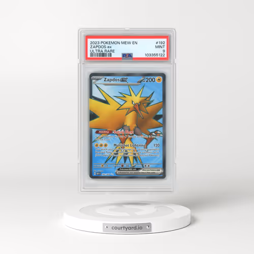 2023 Pokémon Mew EN-151 #192 Zapdos EX - Holo Ultra Rare (PSA 9 MINT)