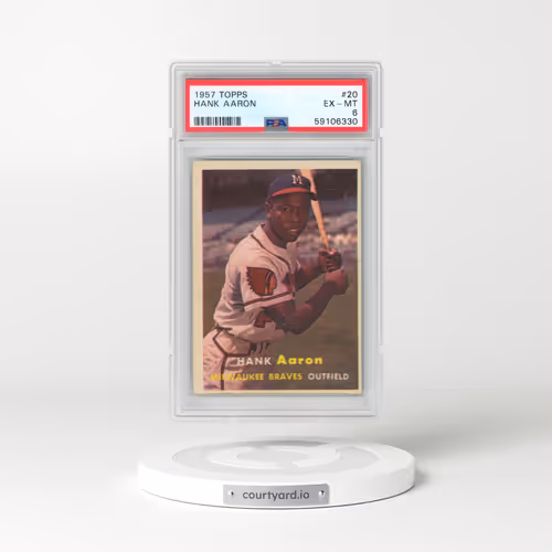 1957 Topps #20 Hank Aaron (PSA 6 EX-MT)