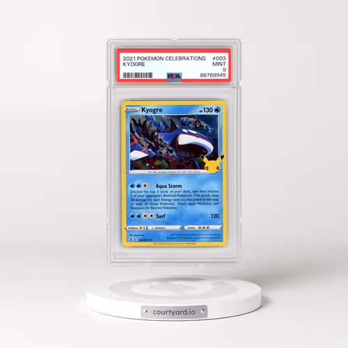 2021 Pokémon Celebrations #003 Kyogre (PSA 9 MINT)