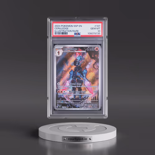 2024 Pokémon Ssp EN-Surging Sparks #197 Ceruledge - Illustration Rare (PSA 10 GEM MINT)