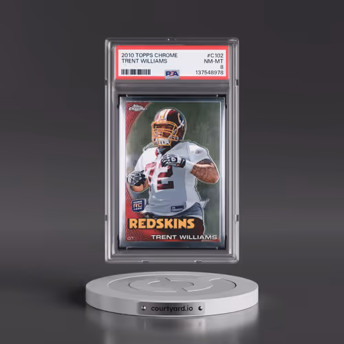 2010 Topps Chrome #C102 Trent Williams (PSA 8 NM-MT)