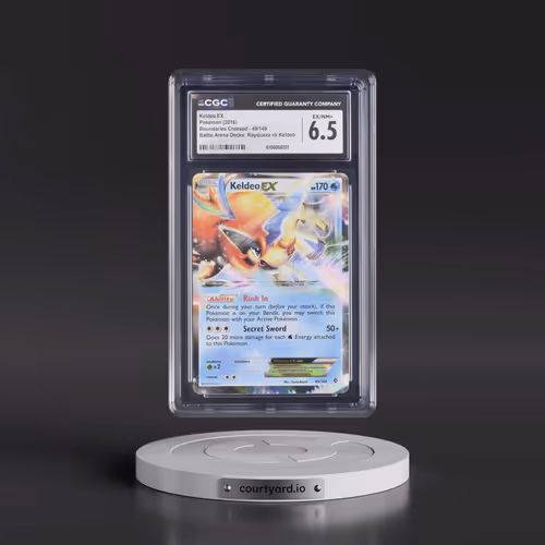 2012 Boundaries Crossed #49/149 Keldeo EX - Battle Arena Decks: Rayquaza vs Keldeo (Sheen Holo) (CGC