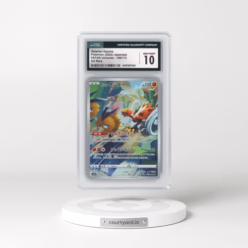 2022 VSTAR Universe #188/172 Galarian Zapdos - Art Rare (CGC 10 GEM MINT)