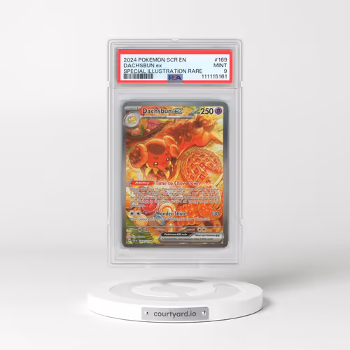 2024 Pokémon Scr EN-Stellar Crown #169 Dachsbun EX - Holo Special Illustration Rare (PSA 9 MINT)