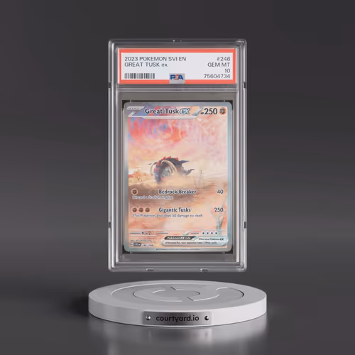 2023 Pokémon Svi EN-Scarlet & Violet #246 Great Tusk EX - Holo Special Illustration Rare (PSA 10 GEM