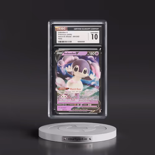 2020 Sword & Shield #091/202 Indeedee V - Holo (CGC 10 GEM MINT)