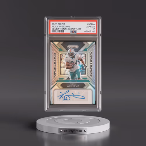 2023 Panini Prizm Sensational Signatures #SSRW Ricky Williams (PSA 10 GEM MINT)
