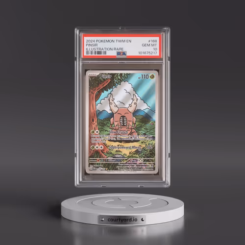 2024 Pokémon Twm EN-Twilight Masquerade #168 Pinsir - Illustration Rare (PSA 10 GEM MINT)