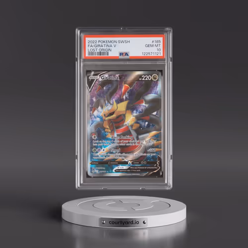 2022 Pokémon Sword & Shield Lost Origin #185 Giratina V - Holo Full Art (PSA 10 GEM MINT)