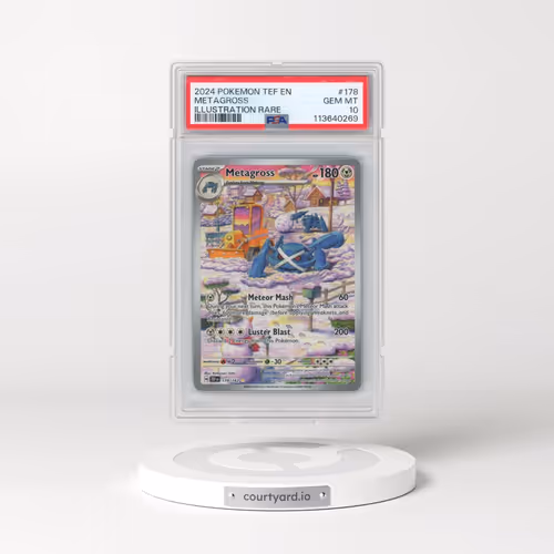 2024 Pokémon Tef EN-Temporal Forces #178 Metagross - Illustration Rare (PSA 10 GEM MINT)