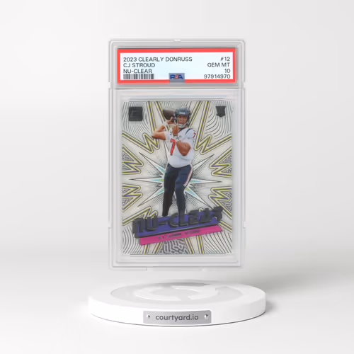 2023 Panini Clearly Donruss NU-Clear #12 CJ Stroud (PSA 10 GEM MINT)
