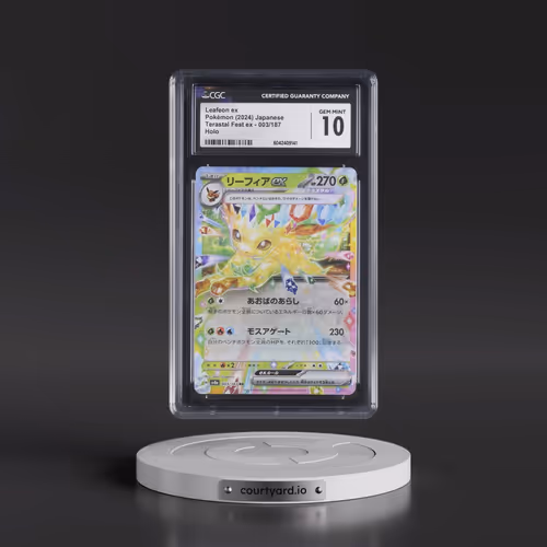 2024 High Class Pack: Terastal Fest ex - sv8a #003/187 Leafeon ex - Holo (CGC 10 GEM MINT)