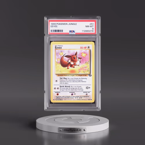 1999 Pokémon Jungle #51 Eevee (PSA 8 NM-MT)