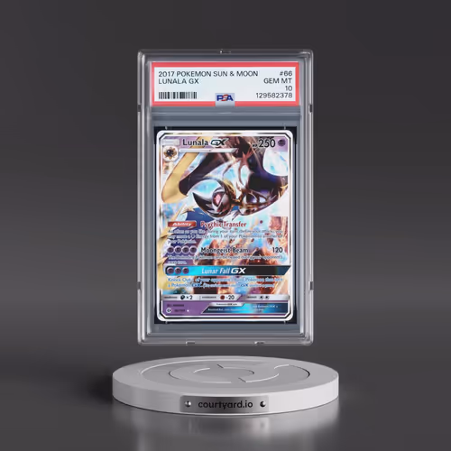 2017 Pokémon Sun & Moon #66 Lunala GX - Holo (PSA 10 GEM MINT)