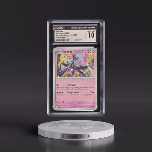 2025 Mega Evolution - MEG EN #064/132 Xerneas - Prerelease (Non-Holo) (CGC 10 GEM MINT)
