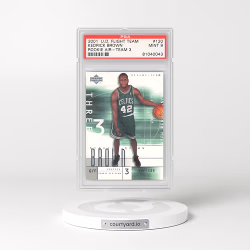 2001 Upper Deck Flight Team #120 Kedrick Brown - Rookie Air-Team 3 (PSA 9 MINT)