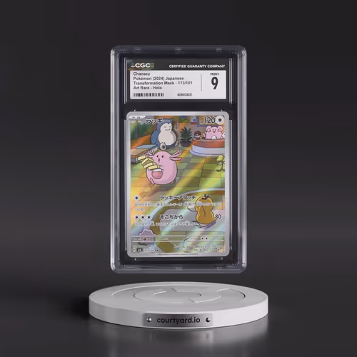 2024 Transformation Mask #113/101 Chansey - Art Rare Holo (CGC 9 MINT)