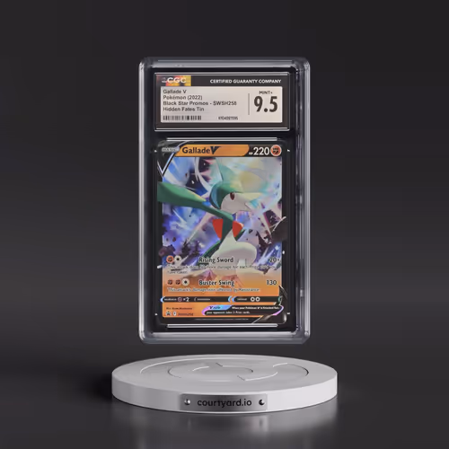 2017 Black Star Promos - Sword & Shield #SWSH258 Gallade V - Hidden Fates Tin (Holo) (CGC 9.5 MINT+)
