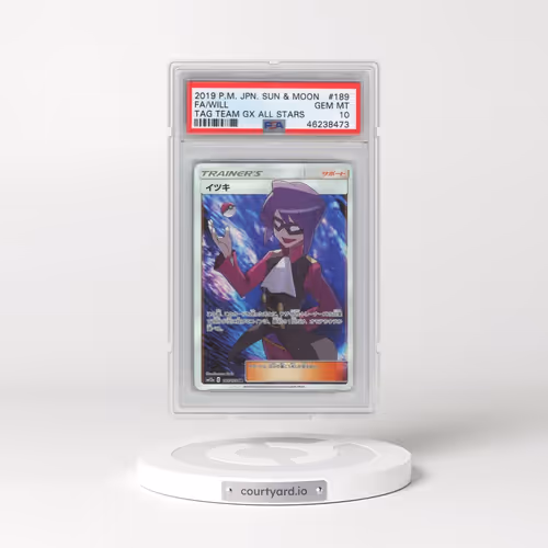 2019 Pokémon Sun & Moon Tag Team GX All Stars #189 Will - Full Art (PSA 10 GEM MINT)