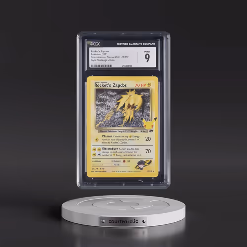 2021 Celebrations - Classic Collection #15/132 Rocket's Zapdos - Gym Challenge Holo (CGC 9 MINT)