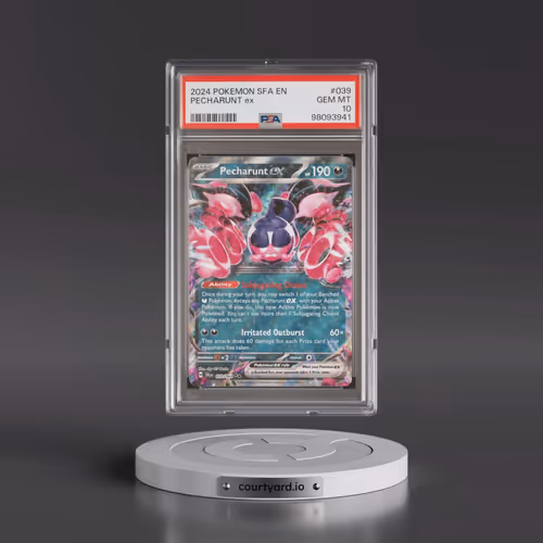2024 Pokémon Sfa EN-Shrouded Fable #039 Pecharunt EX - Holo (PSA 10 GEM MINT)